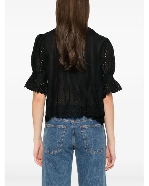 Doen Black Henri Blouse