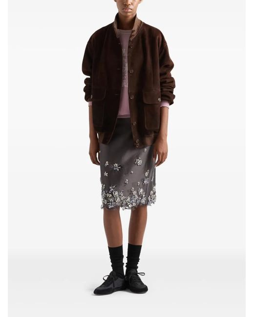 Prada Brown Suede Jacket
