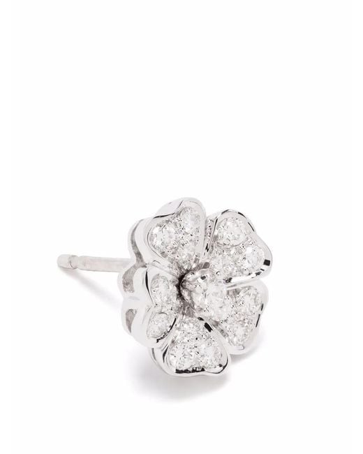 Leo Pizzo Gray 18Kt Flora Diamond Earrings