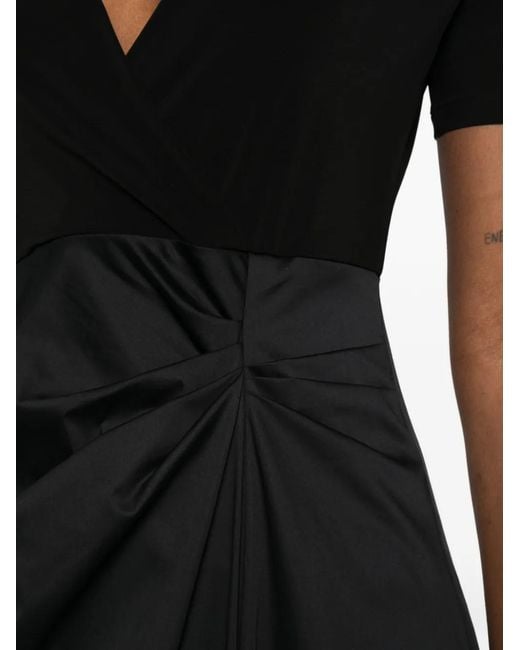 Max Mara Black Velvet Knot Dress