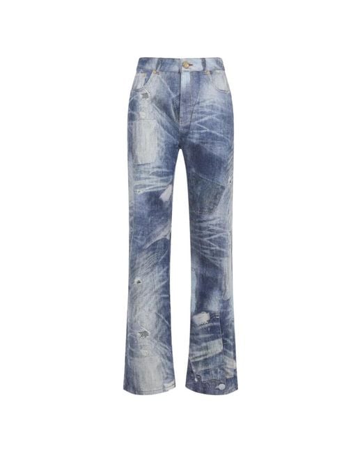 Roberto Cavalli Blue Button-Fastening Jeans