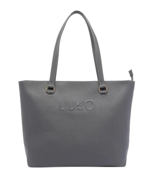 Liu Jo Gray Shopper Mit Logo-Prägung