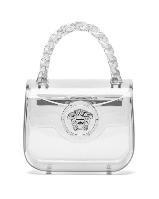 Versace White La Medusa Logo-plaque Mini Bag