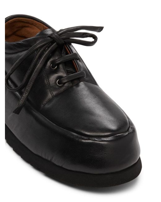 Marsèll Black Bombo Leather Derby Shoes for men