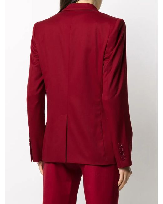 Stella McCartney Red Slim-fit Single-breasted Blazer