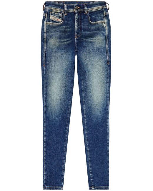 DIESEL Blue 1984 Slandy-high 09g90 Skinny Jeans