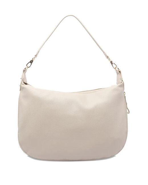 Liu Jo White Medium Zip-Detail Shoulder Bag