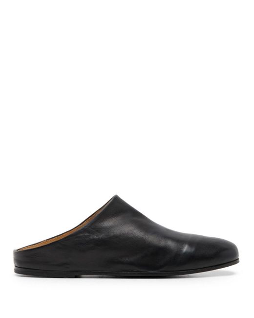 Marsèll Black Steccoblocco Leather Mules