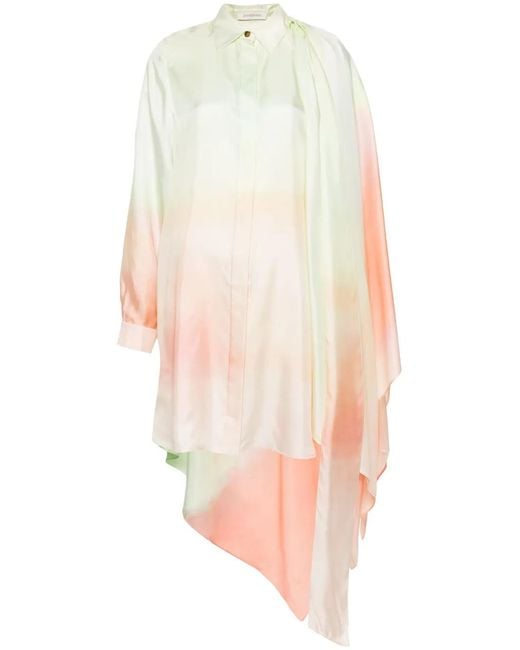 Zimmermann White Natura Scarf Silk Shirt