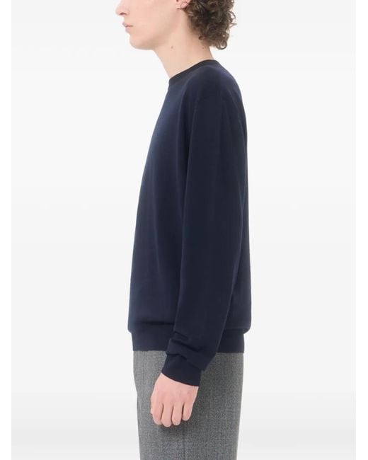 Valentino Garavani Blue Pull À Logo Brodé for men
