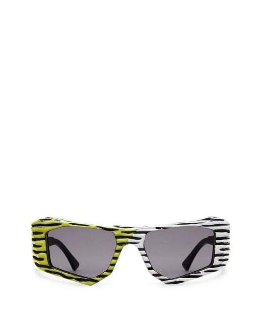 Kuboraum Gray Geometric-Frame Sunglasses