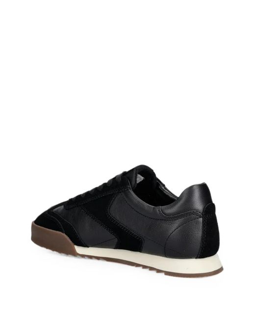 Gant Black Panelled Leather Sneakers for men