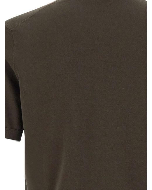 Kangra Gray Short-Sleeve Cotton Sweater for men