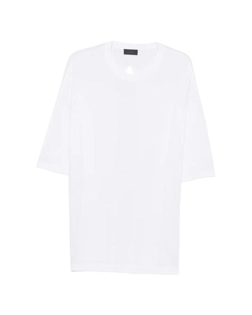 Haikure White T-Shirt Gabrielle À Fente Au Dos