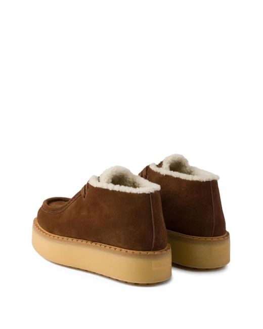 Prada Brown Suede Chukka Boots