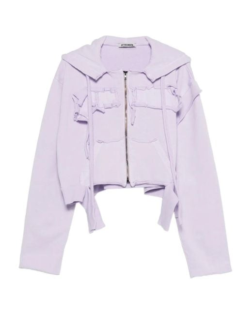 OTTOLINGER ダメージ パーカー Purple