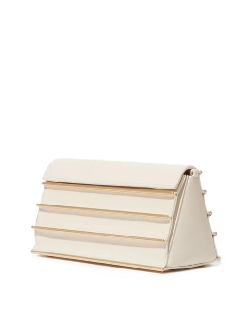 Jonathan Simkhai White Harper Tiered Shoulder Bag