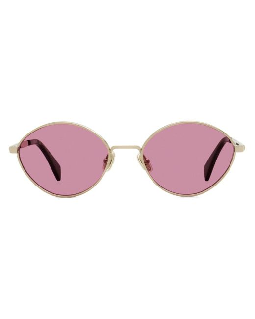 Lanvin Pink Sonnenbrille mit ovalem Gestell