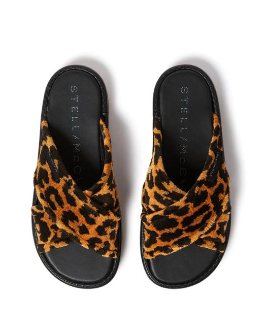 Stella McCartney Brown Sneak-Elyse Platform Slides