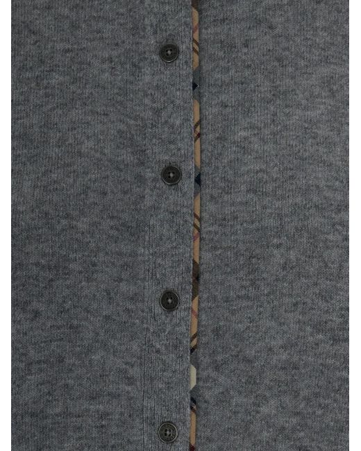 Barbour Vest Met Elleboogpatch En Knopen in het Gray