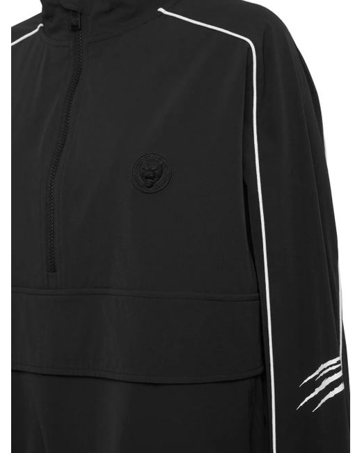 Philipp Plein Black Logo-Patch Sweatshirt