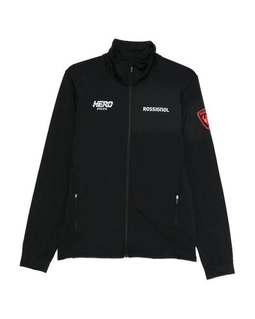 Rossignol Black Hero Logo-Print Jacket for men