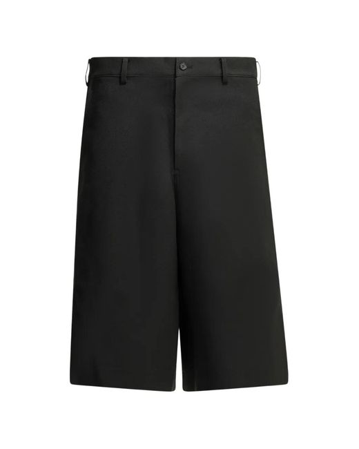 Comme des Garçons Black Zipped Bermuda Shorts for men