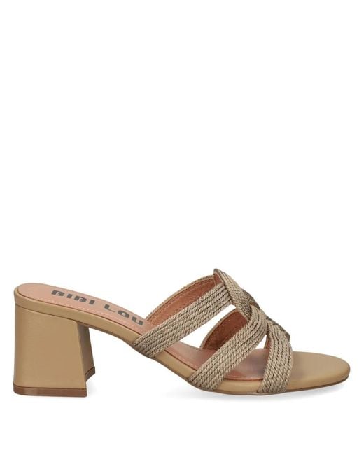 Bibi Lou Brown Alia Heeled Sandals