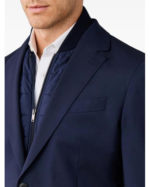 Hackett Blue Single-Breasted Blazer for men