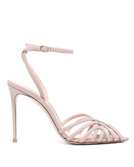 Le Silla Pink Embrace 105mm Leather Sandals