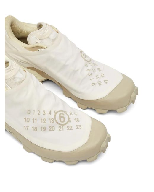 MM6 MAISON MARGIELA X SALOMON White Logo-Print Slip-On Sneakers