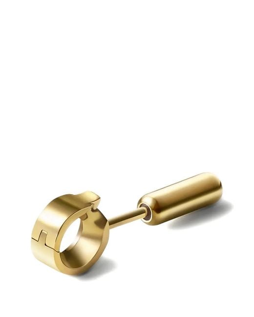 Shihara Natural Node Circle-Shaped Stud