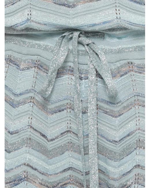 D.exterior Blue Chevron-Knit Wide-Leg Jumpsuit