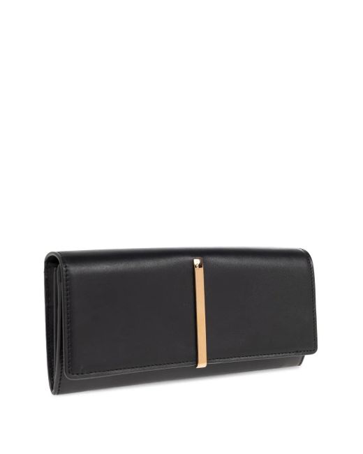Tod's Black Engraved-Logo Leather Wallet