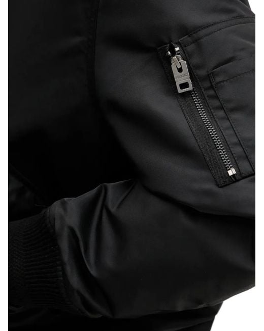 HUGO Black Zip-Fastening Bomber Jacket for men