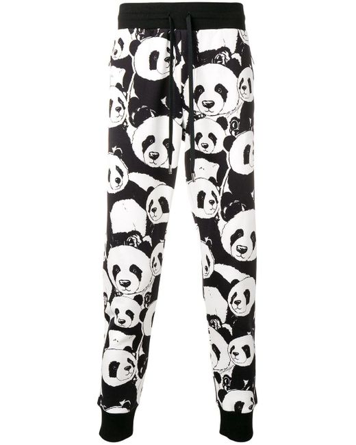 Pantalon de jogging à pandas imprimés Dolce & Gabbana pour homme en coloris Black