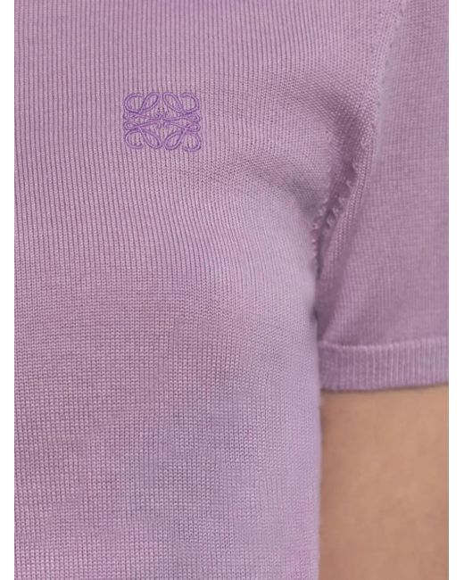 Loewe Purple Polo With Logo