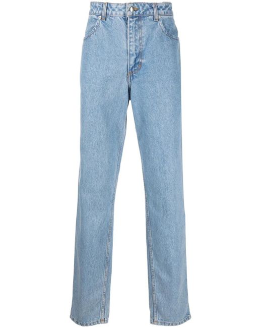 Eckhaus Latta ミッドライズ ストレートジーンズ Blue