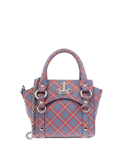 Vivienne Westwood Purple Small Betty Tote Bag