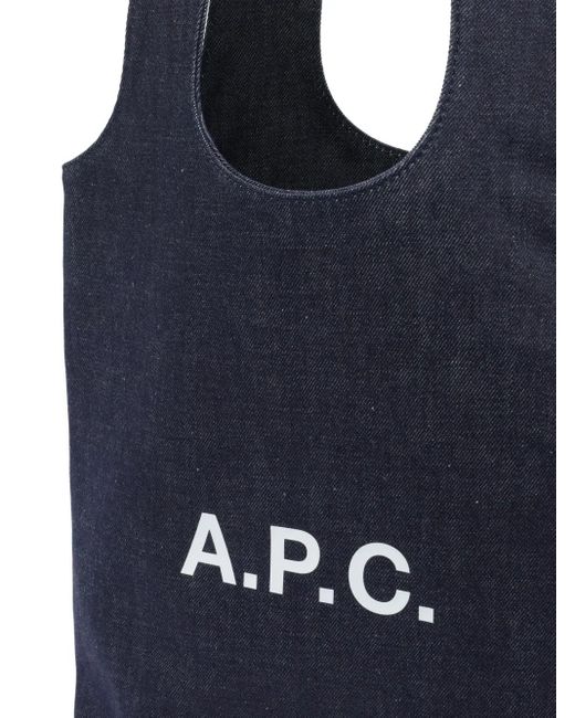 A.P.C. Blue TOTE NINON Small
