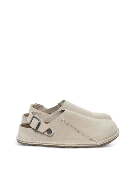 Birkenstock White Mules Lutry Premium