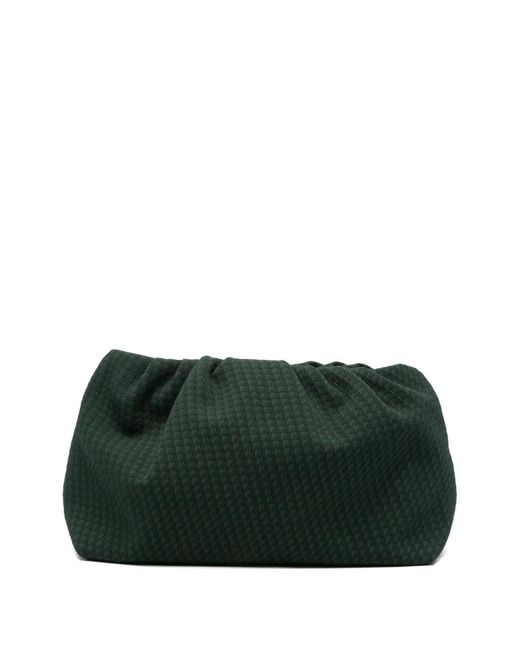 Eres Green Geometric-Pattern Clutch Bag