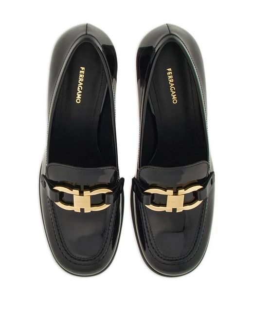 Ferragamo Black Marlena 60 Shoes