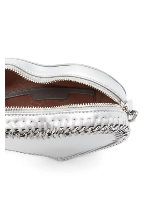 Stella McCartney Metallic Falabella Heart Cross Body Bag