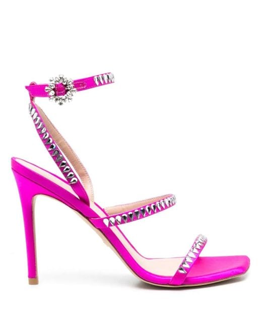 Stuart Weitzman Pink Crystal-Embellished 115Mm Pumps