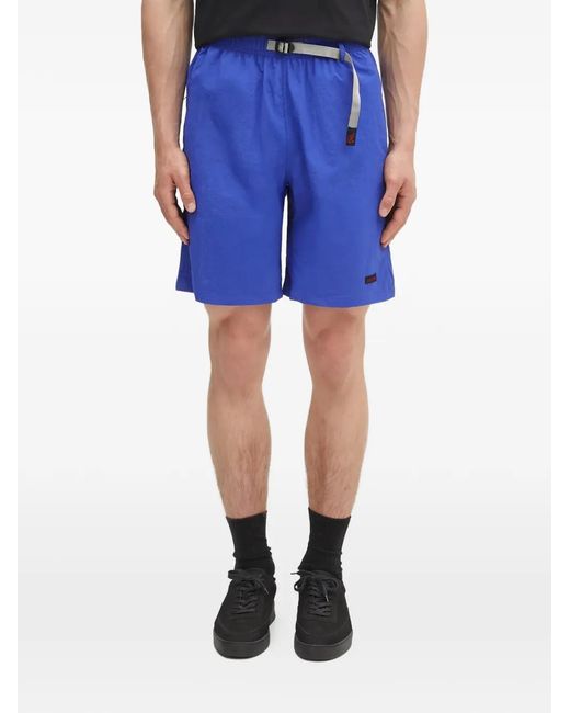 Gramicci Blue Buckle-Waist Shorts for men