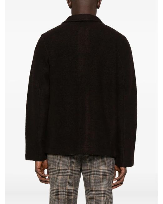 Universal Works Black Button-Down Patch-Pocket Jacket for men