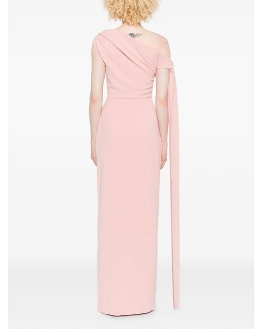 Solace London Purple Irina Split Maxi Dress