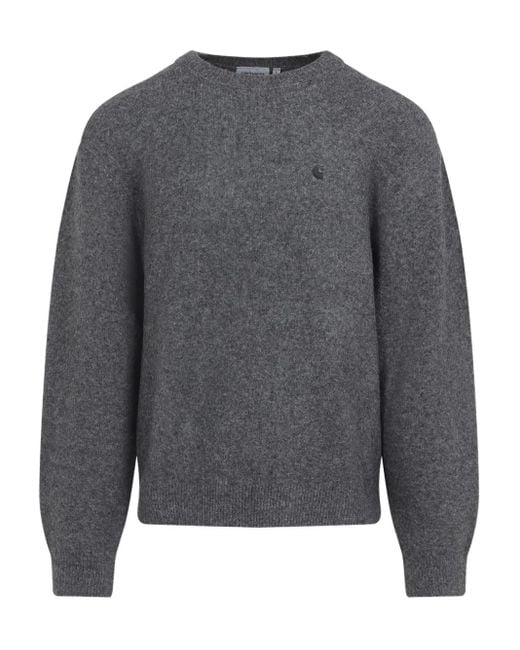 Jersey con logo bordado Carhartt de hombre de color Gray