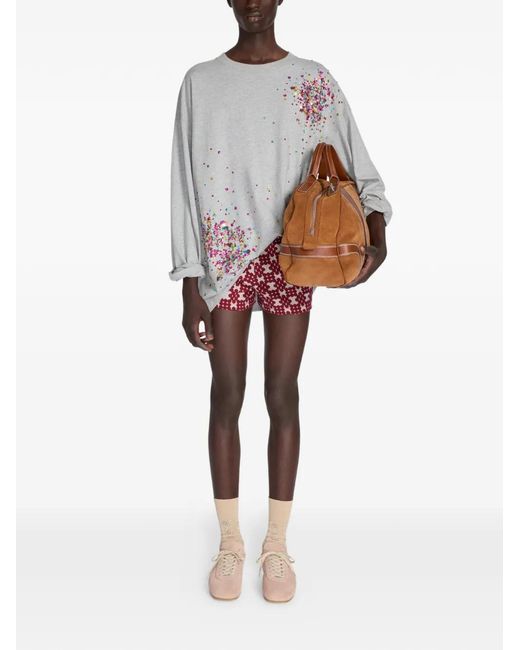 Dries Van Noten Pink Suede Sneakers for men